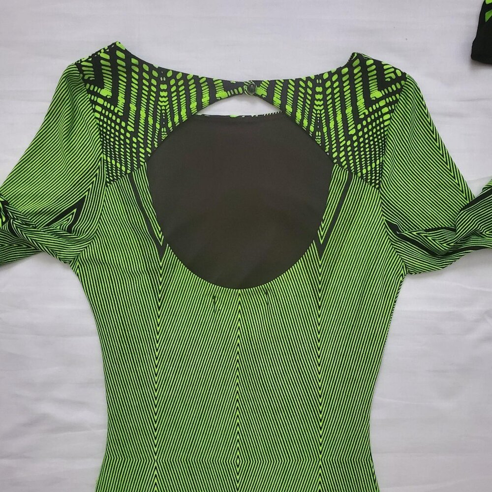 Nyla & Noelle Women's Neon Night Style Long Sleeve Bodycon Maxi Dress Small NWT - Picture 7 of 16